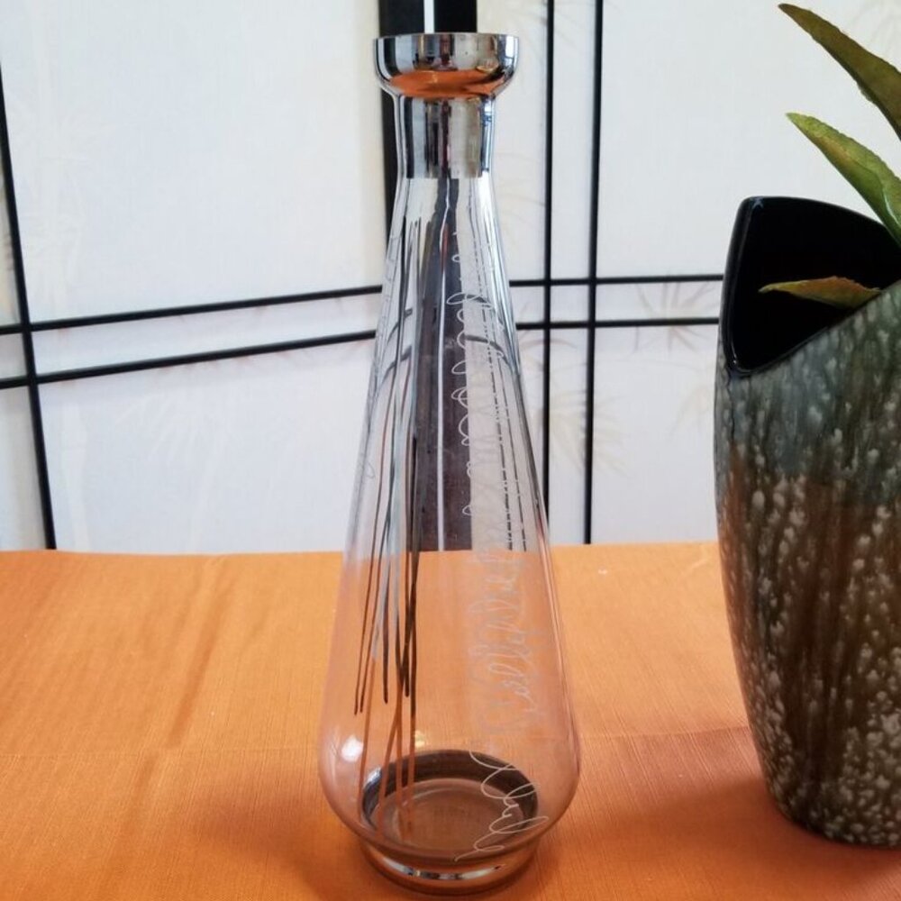 Vintage Scandinavian Smoked Glass Vase - Holmegaard